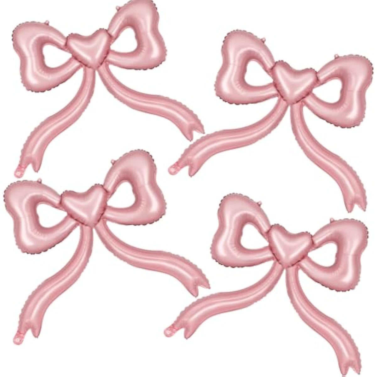 Pink Bow Balloons For Bachelorette Party Decorations - Pink Balloons Bow Theme Princess Birthday Party Decorations Women Girls, Bridal Engagement Wedding Bachelorette Mother'S Day Decor Supplies