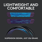 535 Lightspeed Wireless Gaming Headset - Lightweight On-Ear Headphones, Flip To Mute Mic, Stereo, Usb Rechargeable - Black