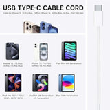 20W Fast Charger For Iphone 16E 15/16 Pro Max, Airpods 4 4Th, Airpods Pro 2Nd Gen,Beats Solo 4/Pill 2024/Powerbeats Pro 2 Usb Tpye C Charging Cord Cable Compatible Apple Tv Remote, Ipad 11 A16 2025