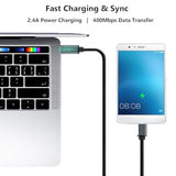Usb C To Micro Usb Cable 3.3Ft, Braided 1M Type C To Micro Usb Charging Cord Support 480Mbps Data Transfer, For Micro B Devices Macbook Pro Samsung Galaxy S7/S5/J7/J3, Camera, Gps, Lg, Ps4, Kindle