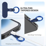 [2026 Upgraded] 6 Pack Silicone Phone Tether Tab with 3 Glow in the Dark, Ultra-Thin Zero-Bulge Design, Heavy Duty Liquid Silicone Phone Lanyard Tab