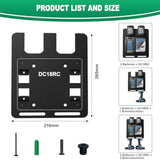 Wall Mount For Makita Batteries And Chargers,For Dc18Rc Charger,For Makita 18V 14.4V Battery, Stable 2 Battery Holder And Charger Holder, Suitable For Workshop And Garage