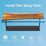 Epoxy Resin-1 Gallon, Crystal Clear Epoxy Resin Kit, No Yellowing No Bubble Art Resins Casting Resin For Art Crafts, Jewelry Making, Wood & Resin Molds(0.5 Gallon X 2)