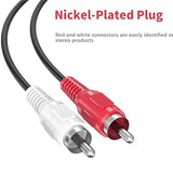 Audio Balun, 2-Pack Stereo Rca To Stereo Rca Audio Extender Over Cat5 / Cat6 U