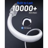 240W Usb C To Usb C Cable (3.3Ft 2Pack), Usbc To Usbc Fast Charging Cable Braided Type C Charger Cord For Iphone 16 15 Pro Max Plus, Macbook Pro/Air, Samsung Galaxy S25 S24 Ultra, Ipad Pro