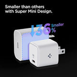 USB C Charger, Spigen 27W Wall Charger, 25W Super Fast Charger Type C, USB-C PD PPS Charging for Galaxy S25 Series S24 S23 S21 FE Z Fold Flip 6 iPhone 16 15 14 Plus Pro Max Mini iPad M4 iPad Air M2