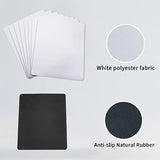 100 Pcs White Mouse Pad For Heat Transfer, Bulk Mousepad For Heat Press Printing Crafts Custom Photos Non Slip Bottom 24X20X0.2Cm
