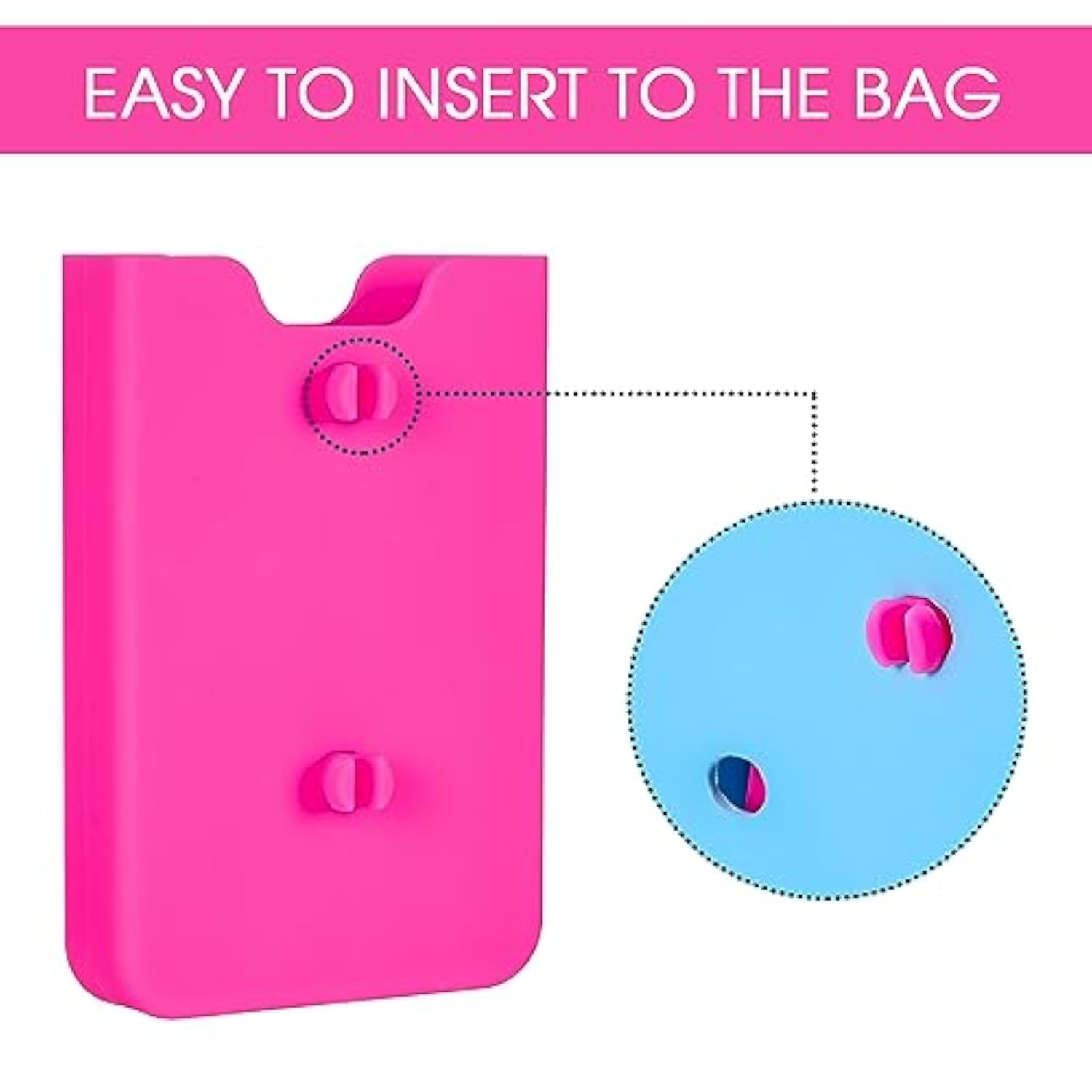 Phone Holder Compatible With Bogg Bag, Silicone Phone Holder Keep Your Phone Handy In Tote Bag, Insert Accessory Charm For Bogg Bags Pink