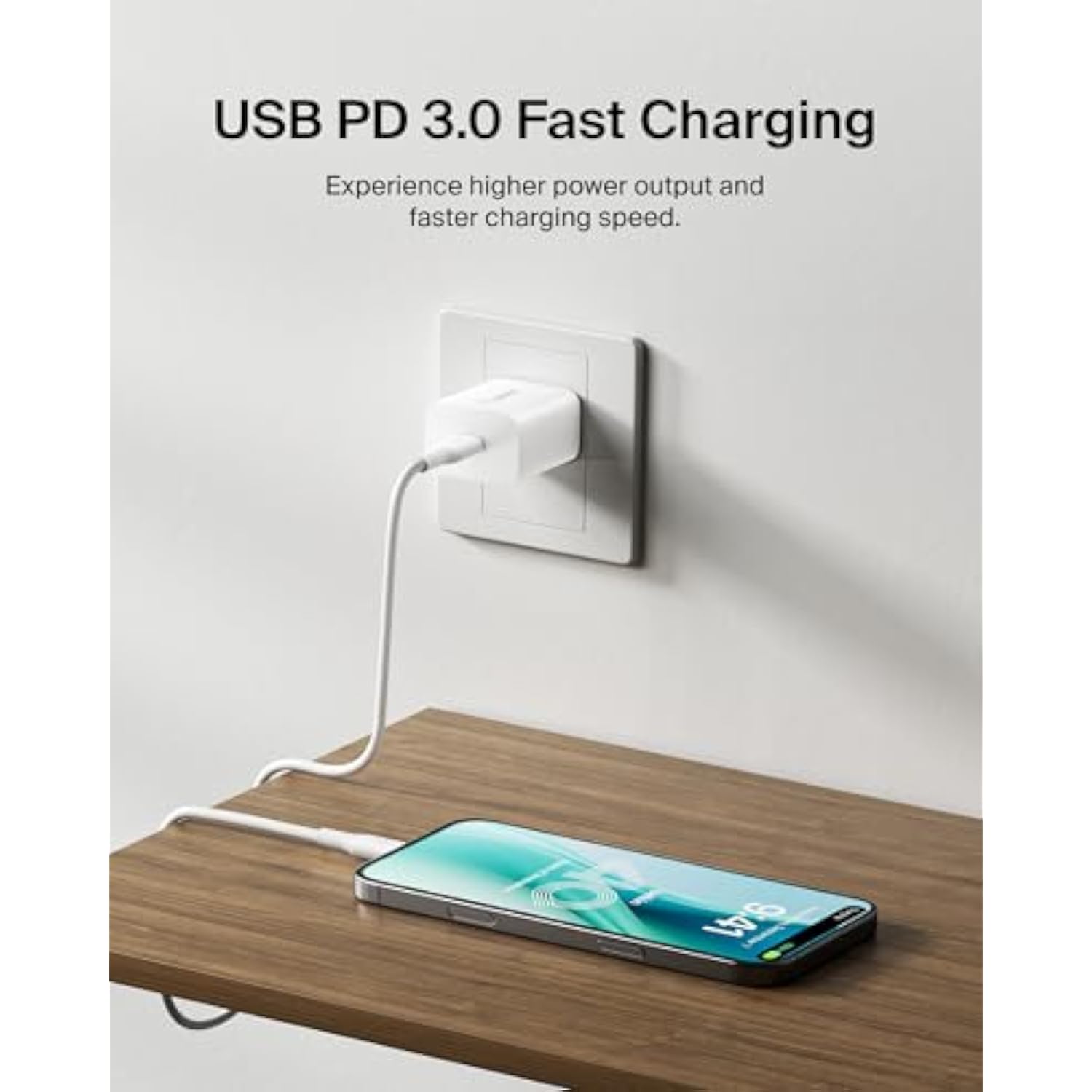Belkin USB C Charger Block 20W, iPhone Charger Fast Charging - iPhone 17, Air, Pro, Pro Max, Samsung Galaxy S25, Google Pixel 10, iPad, AirPods, Nintendo Switch 2 & More - White