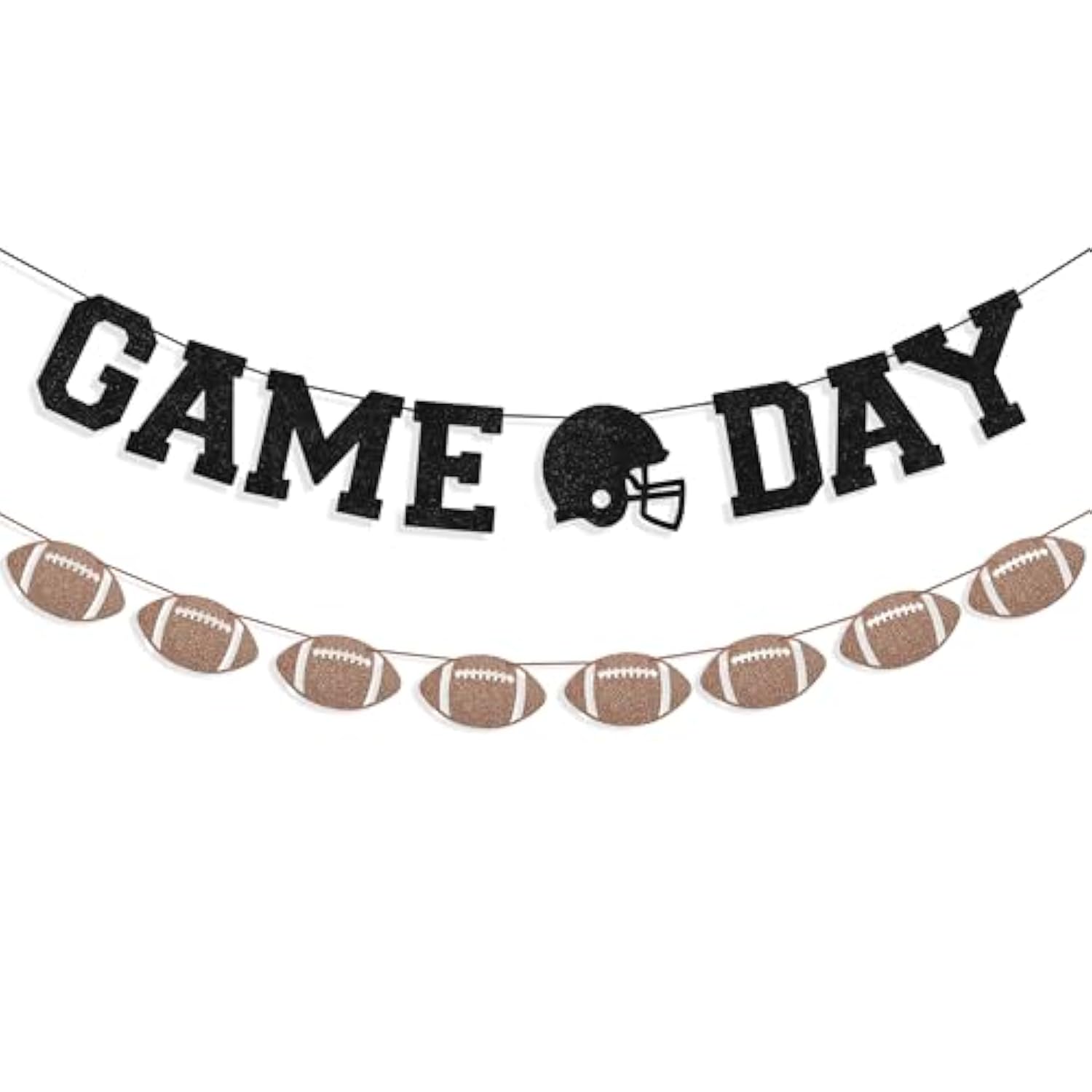 Game Day Banner With Football Garland Banner For Football Party Decorations Sports Theme Festival Birthday Baby Shower Decoration Supplies