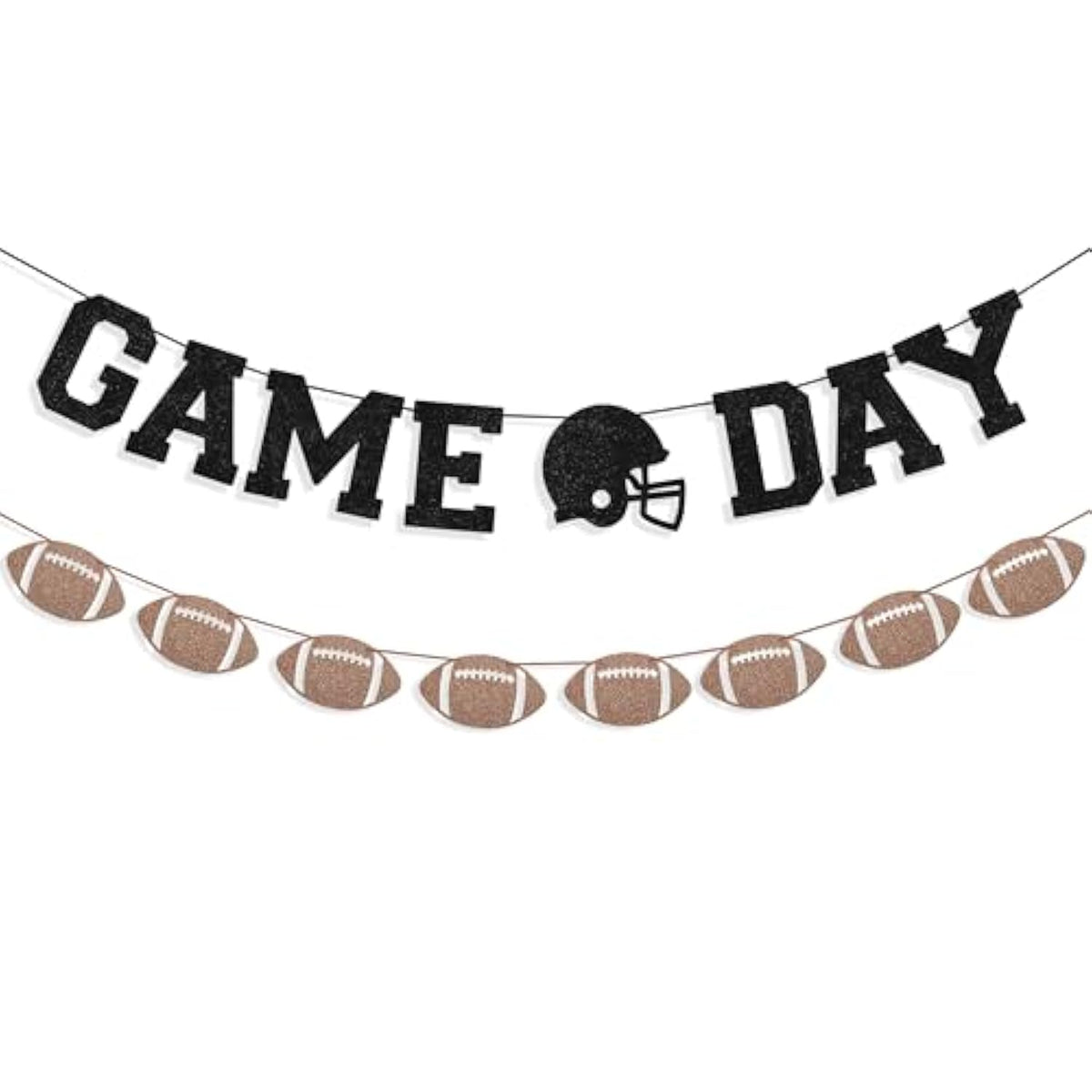 Game Day Banner With Football Garland Banner For Football Party Decorations Sports Theme Festival Birthday Baby Shower Decoration Supplies
