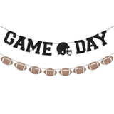 Game Day Banner With Football Garland Banner For Football Party Decorations Sports Theme Festival Birthday Baby Shower Decoration Supplies