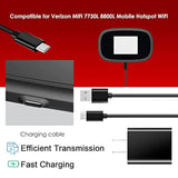 Mifi 7730L Charger 8800L 8000 Wall Charger And 5Ft Charging Cable Cord Compatible For Verizon Mifi 7730L 8800L M2100 400L Jetpack 4G Lte Mobile Hotspot Wifi,Inseego 5G Mifi M2000 (Black)