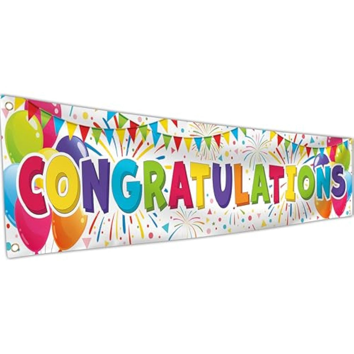 Congratulations Banner – Proud of You Graduation & Prom Decorations (6x1.3ft
