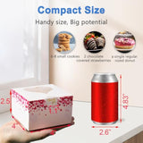 4-Inch Kids Valentines Cookie Boxes 25 Pcs Heart - Bakery Treat Boxes For Mothers Day Gifting, Wedding To-Go Containers For Favors Cake Slice, Macarons, Donuts 4X4X2.5