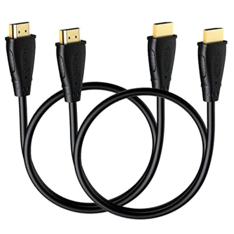 Short Hdmi Cable 1 Ft, 2-Pack 4K Uhd Hdmi Cables Male To Male Adapter For Arc