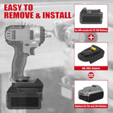 Mil18Dl Adapter For Milwaukee To For Dewalt Battery, For Milwaukee M18 18V Lithium Battery Convert To For Dew 20V Max Xr Lithium Batteries,Power For Dewalt 20V Cordless Tools