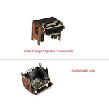 [2pcs Pack] for Charge 3 Bluetooth Speaker Replacement Charging Port Dock Connector for JBL Charge 3 Bluetooth Speaker GSP1029102A (Not fit for JBL