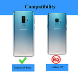 For  Galaxy S9 Plus Case (NOT Fit the Standard S9) with HD Screen Protectors, Military-Grade Metal Ring Holder Kickstand 15ft Drop Tested