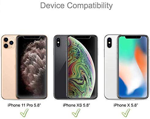 (2 Pack) Anti-Glare (Matte) Screen Protector Designed for iPhone 11 Pro, iPhone Xs and iPhone X (5.8 inch) [Tempered Glass] Anti Fingerprint, Anti