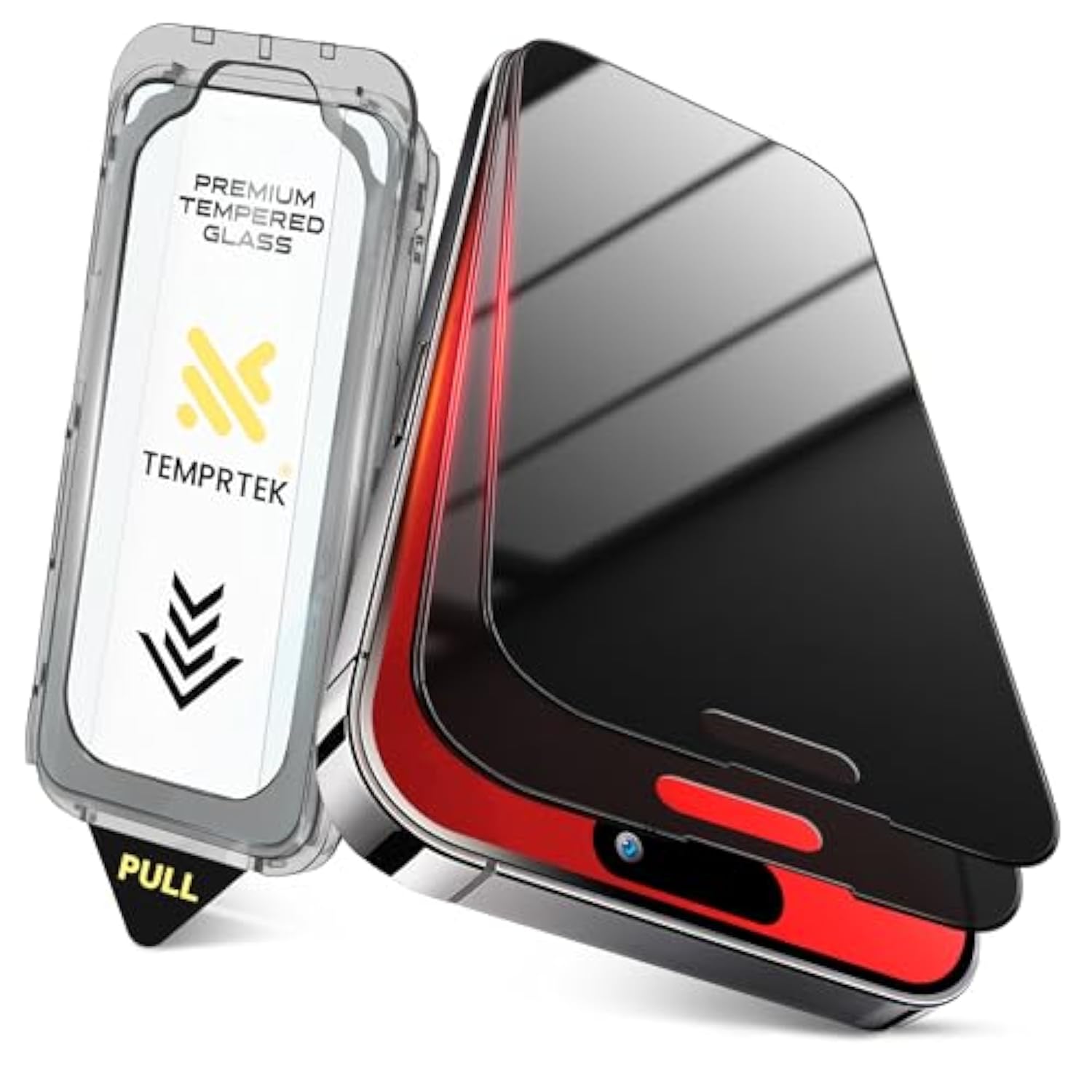 + For Iphone 13 Pro Max/14 Plus Privacy Glass Screen Protector 2 Pack (9H+ Military Grade 3X Protection) Long Last Shatterproof Tempered Glass-Anti Scratch/Fingerprint [Full Coverage] Anti-Spy