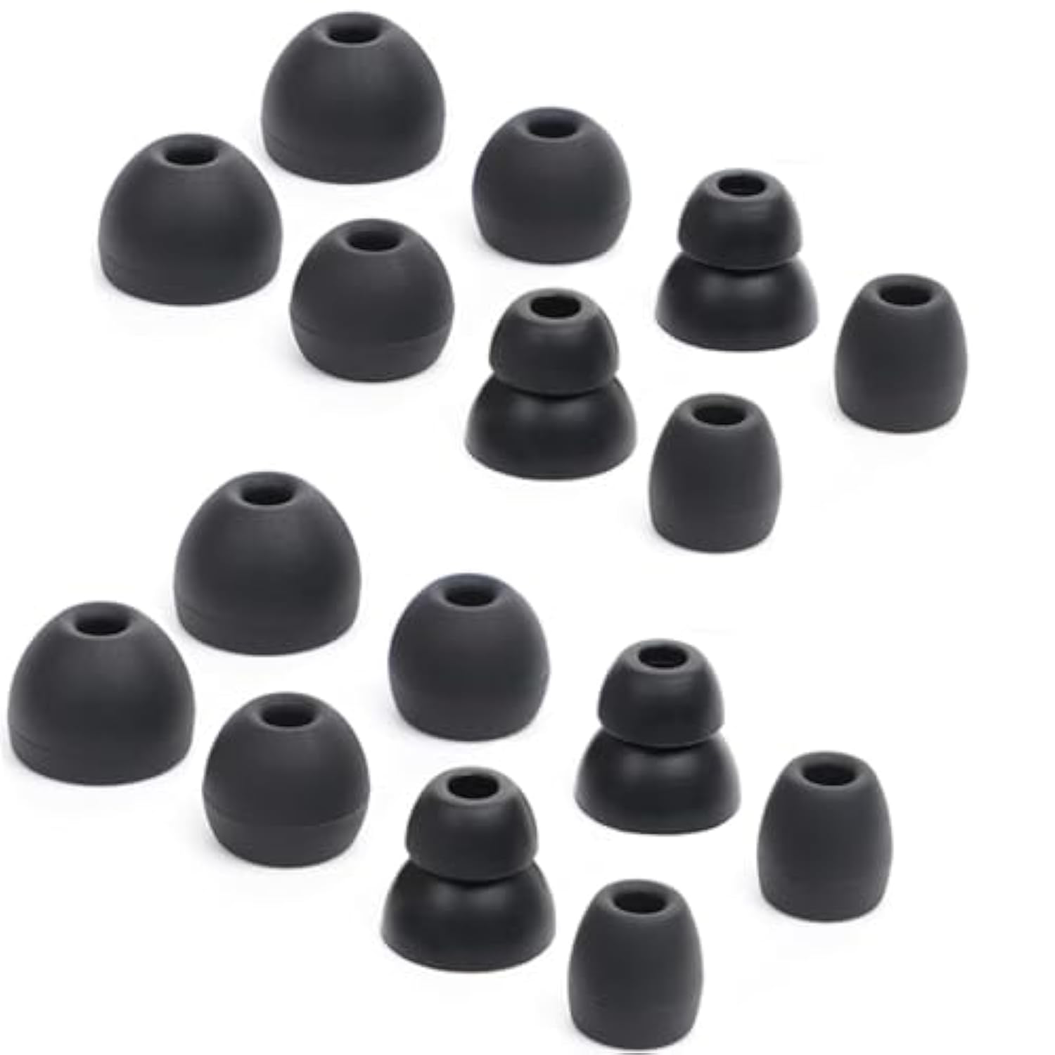 Replacement Ear Tips Silicone Earbuds Compatible Beats Powerbeats Pro Wireless Earphones Tips Earplug Headphone Cover Sweatproof Easy To Use Comfortable Ear Buds 8 Pairs Black