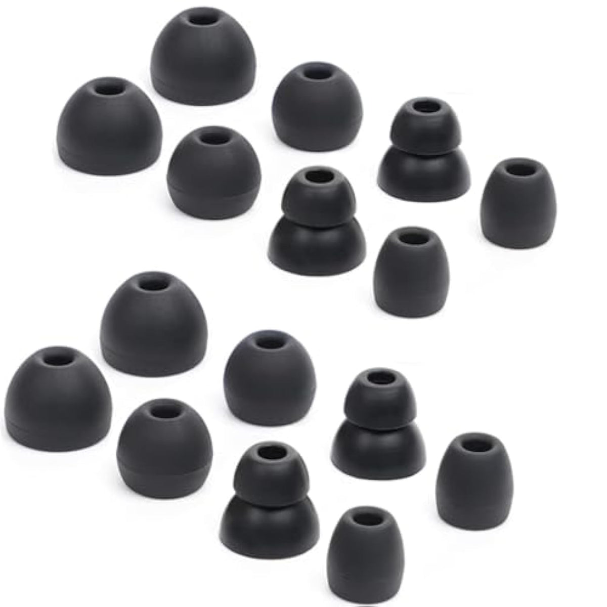 Replacement Ear Tips Silicone Earbuds Compatible Beats Powerbeats Pro Wireless Earphones Tips Earplug Headphone Cover Sweatproof Easy To Use Comfortable Ear Buds 8 Pairs Black