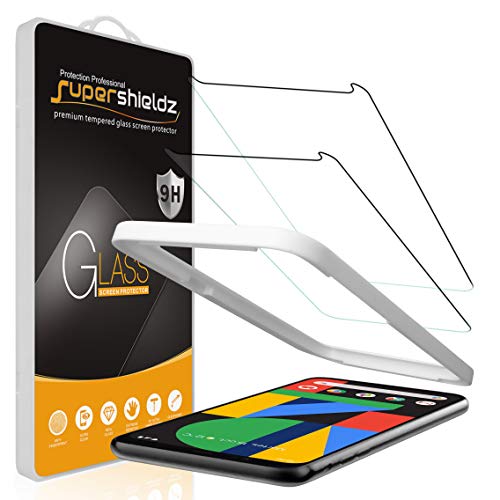 (2 Pack) Designed for Google Pixel 4 Tempered Glass Screen Protector with (Easy Installation Tray) Anti Scratch, Bubble Free