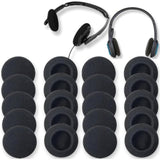 Ear Cushions Foam Replacement For Plantronics Headphones Most Standard Size Office Telephone Headsets H251 H251N H261 H261N H351 H351N H361 H361N Headset Disposable Covers, Black (20Pcs)