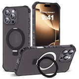 Wave Edge Case for iPhone 16 Pro with Stand 6.7 inches, Black