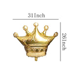 6 Pcs Gold Crown Foil Balloons Birthday Wedding Party Decoration