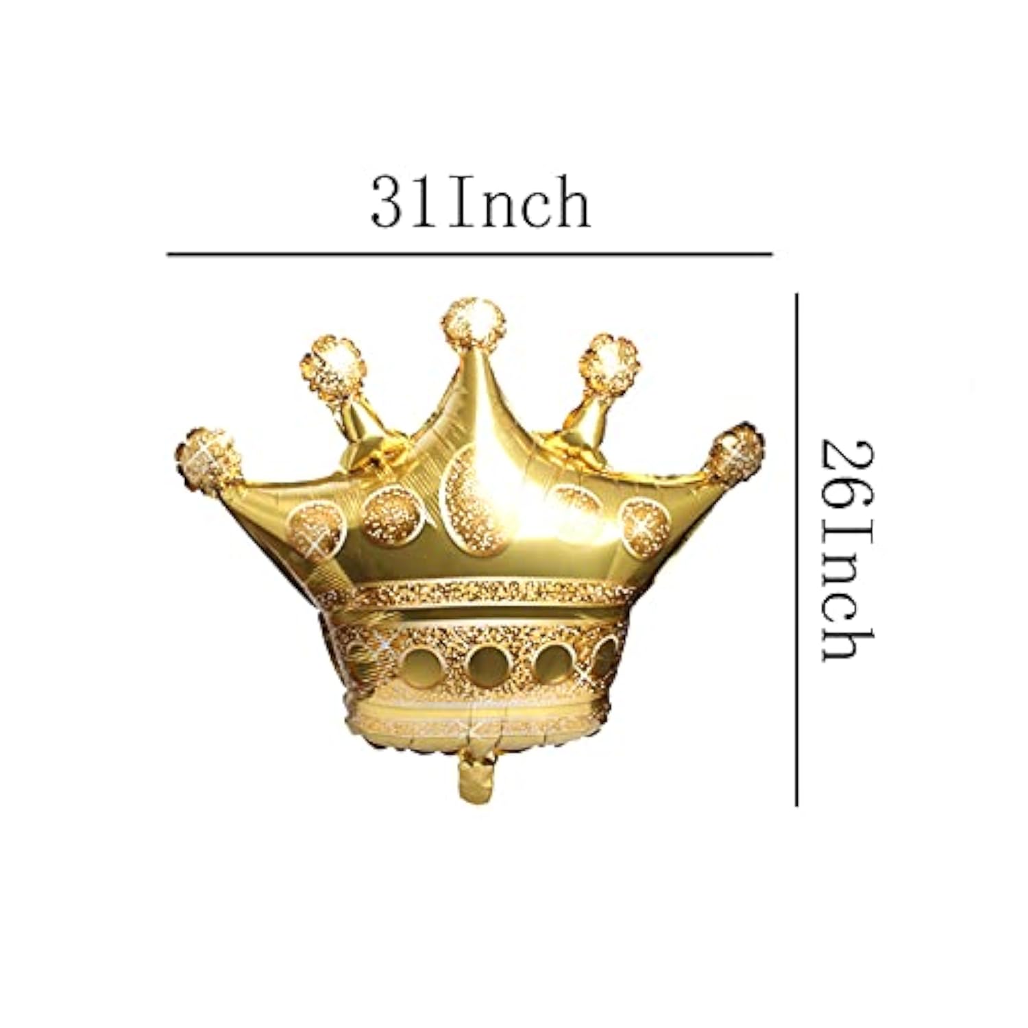 8 Pack Gold Crown Foil Balloons Wedding Engagement Bridal Shower Party Decorations