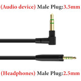 GEEKRIA Audio Cable Compatible with Sennheiser Momentum 4/3/2, HD1 On-Ear, HD 400S, HD4.50SE, HD4.50, HD350BT Headphones, 3.5mm to 2.5mm Replacement Cord (4 ft / 1.2m)