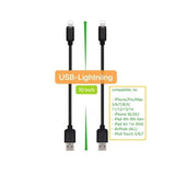 10-Pack Multi Short Usb Cables & Typec-C Cables For Charging Stations Compatib