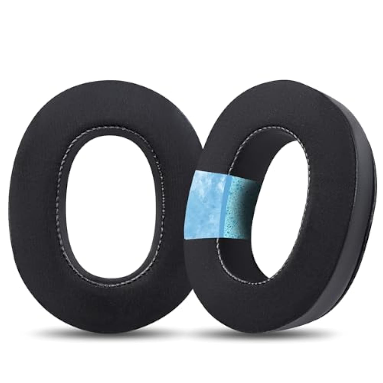 Replacement Ear Pads For Headphones - Compatible For Sony Mdr-1000X/Wh-1000Xm2 | Premium Ice Silk Cloth Cooling Gel Cushions With Soft Memory Foam For Comfort - Black