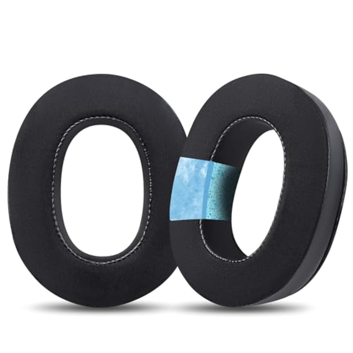 Replacement Ear Pads For Headphones - Compatible For Sony Mdr-1000X/Wh-1000Xm2 | Premium Ice Silk Cloth Cooling Gel Cushions With Soft Memory Foam For Comfort - Black