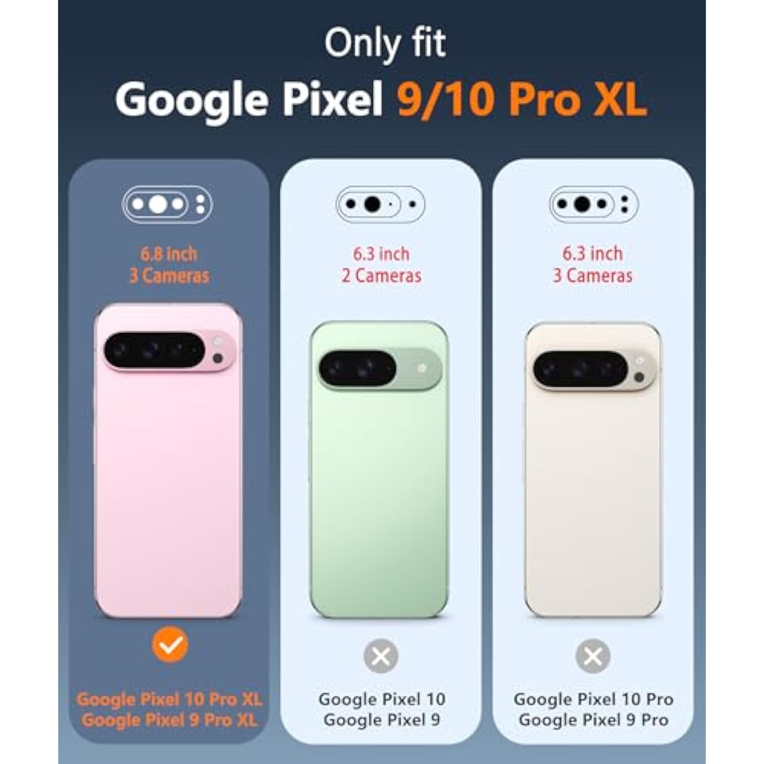 Google Pixel 9 Pro XL Clear Case: Magnetic, Military-Grade, Shockproof, Anti-Yellowing