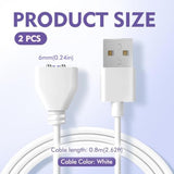 2 Pack 6Mm Magnetic Usb Dc Charger Cable Sex Toy Charger For Vibrators Dildos Adult Toys Massagers Usb To Dc Adapter For Vibrator Chargers, Wand Chargers