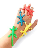 28Pcs Stretchy Lizard Toys Rubber Fake Lizards Set For Halloween Party Favors Decoration Easter Egg Basket Stuffers Classroom Prizes Themed Parties Present Bags For Kids Teens Adults