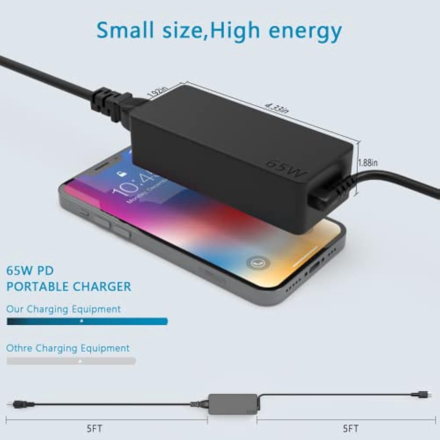 65W Usb C Laptop Charger For Lenovo Thinkpad X13 T14 E15 L13 L14 Yoga T15 Gen