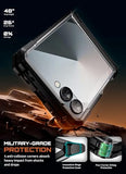 for  Galaxy Z Flip 7 Case with Stand & Front Screen Protector (Unicorn Beetle Grip), [Support MagSafe] [Hinge Protection] Full Body