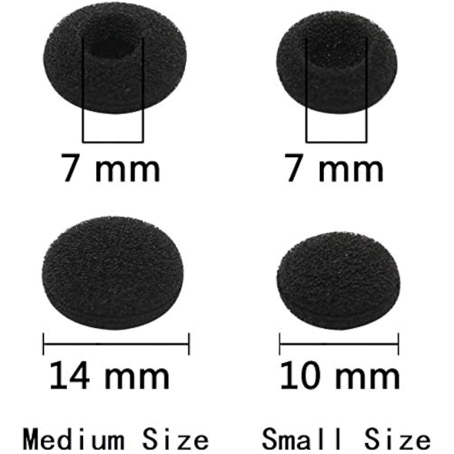 Replacement Ear Tips Compatible With Plantronics Voyager Legend, 5200, 5220, 5210 Series, Eartips With Foam Cover 3 Sets, S/M/L Clear