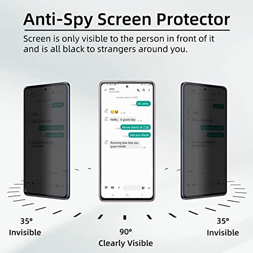 ?3+1 Pack? Designed for  Galaxy S25 FE Privacy Screen Protector,9H Tempered Glass?Not Support Fingerprint Unlock? Anti Spy Film Compatible