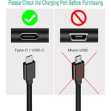 Usb C Phone Charger For Blu M8L, M10L Tab, Blu View 3 View 2, Blu G50 G50 Plus G51S G60 G70 G71 V70 G71+ G80 G90 Pro G91 G91S G91 Max F91,Blu Vivo X6 Xi Plus Phone Charging Cable Cord (5Ft)