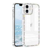 Compatible With Iphone 11 Clear Case Bling Diamond Rhinestone Cute For Girls Women Girly Case Glitter Shiny Sparkle Bumper Design Soft Silicone Luxury Fashion Protective 3D Phone Case