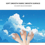 Cloud Gaming Mouse Pads Extra Large, Cloud Aesthetics Mousepad With Non Slip Base Stitched Edges, Extended Desk Mats For Computer Laptop Decor, Blue Sky Keyboard Pad For Home Office 15.7”X 35.4” Xxl