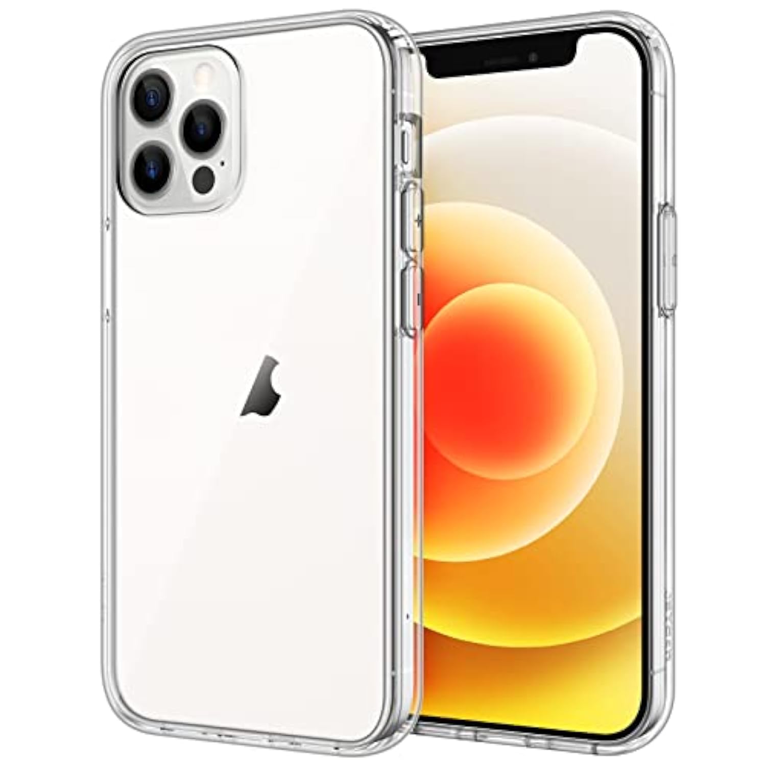 Jetech Case For 12/12 Pro 6.1-Inch, Non-Yellowing Shockproof Phone Bumper Cover, Anti-Scratch Clear Back (Hd Clear)