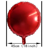 18Inch Red Round Foil Mylar Balloons Wedding Bridal Shower Anniversary
