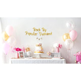 Back By Popular Demand Gold Glitter Welcome Home Party Banner Decorations