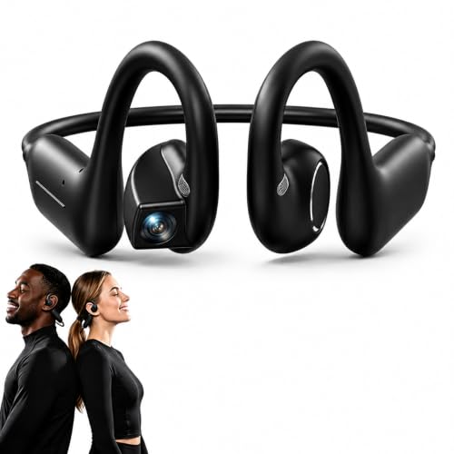 Clip On Earbuds, Open Ear Clip Wireless Earbuds Bluetooth 5.4, Clear Voice Call, Sport Earphones with Charging Case, Built-in Mic, 35H Play Time OWS